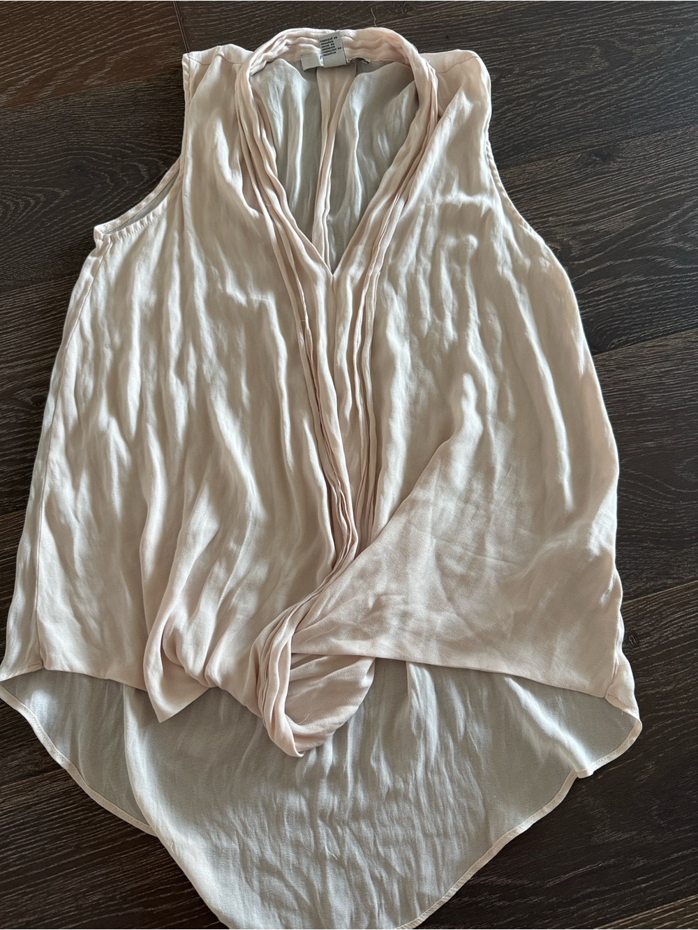 Forever 21 Blush Pink Twist-Front V-Neck Sleeveless Camisole